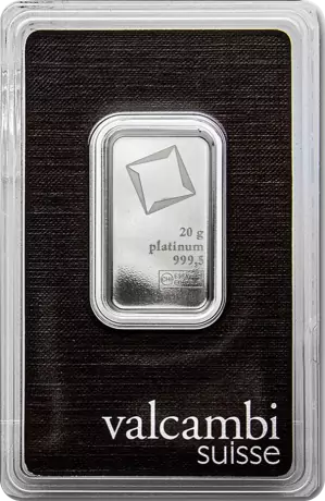 20g | Lingou Platina Valcambi | puritate 999,5/1000