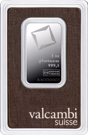 1oz (31,10g) | Lingou Platina Valcambi | puritate 999,5/1000