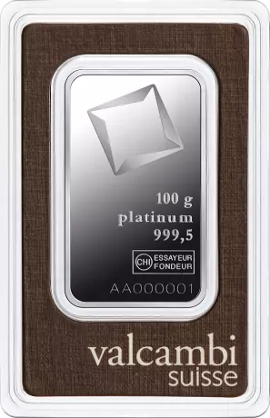 100g | Lingou Platina Valcambi | puritate 999,5/1000