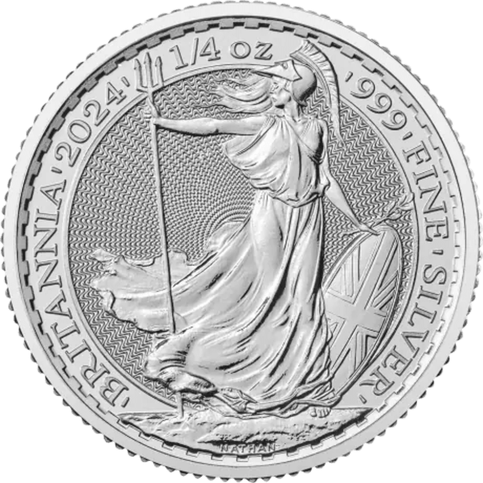 1/4oz (7,77g) | Moneda Argint Britannia Charles III | 2024 | puritate 999/1000