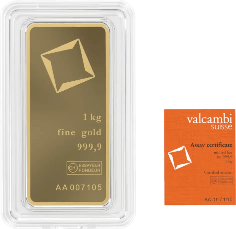 1Kg | Lingou Aur Valcambi | puritate 999.9/1000