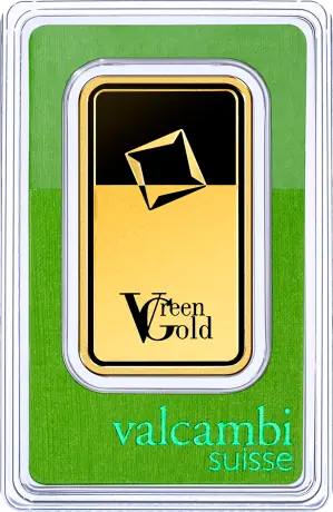 Lingou Aur Valcambi Green Gold 50g | Puritate 999,9‰ (24K)