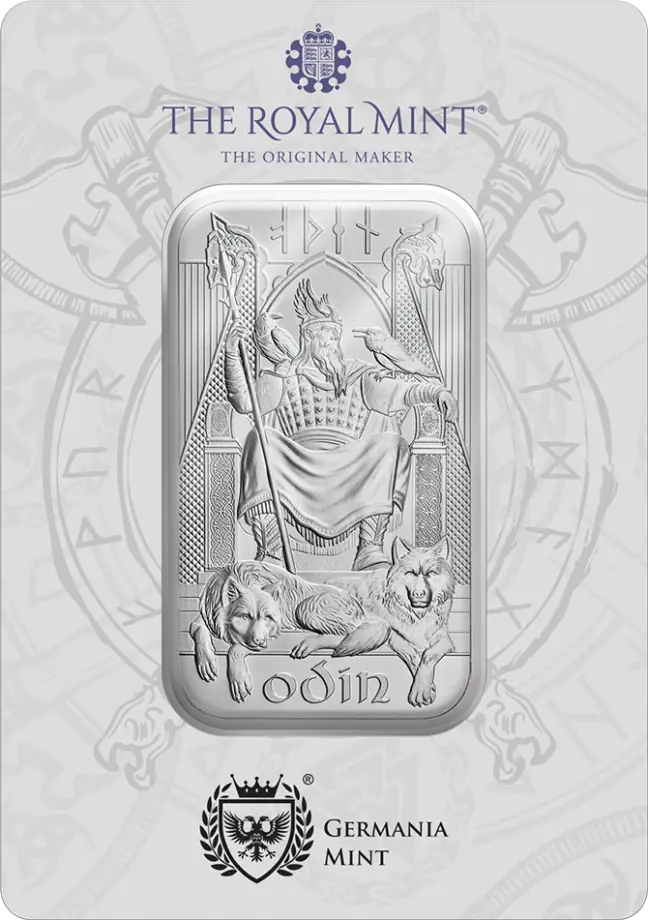 1oz (31,10g) | Lingou Argint Royal Mint | Odin | puritate 999.9/1000