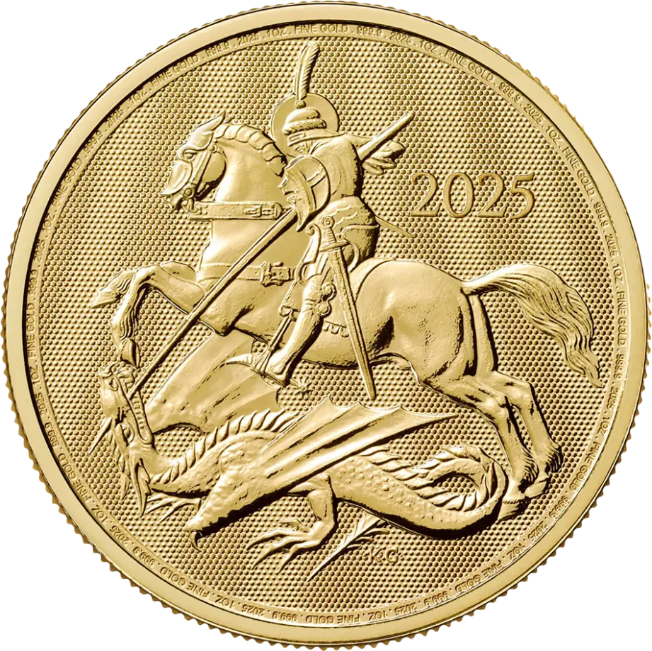 1oz (31,10g) | Moneda Aur Sfantul Gheorghe | 2025 | puritate 999,9/1000