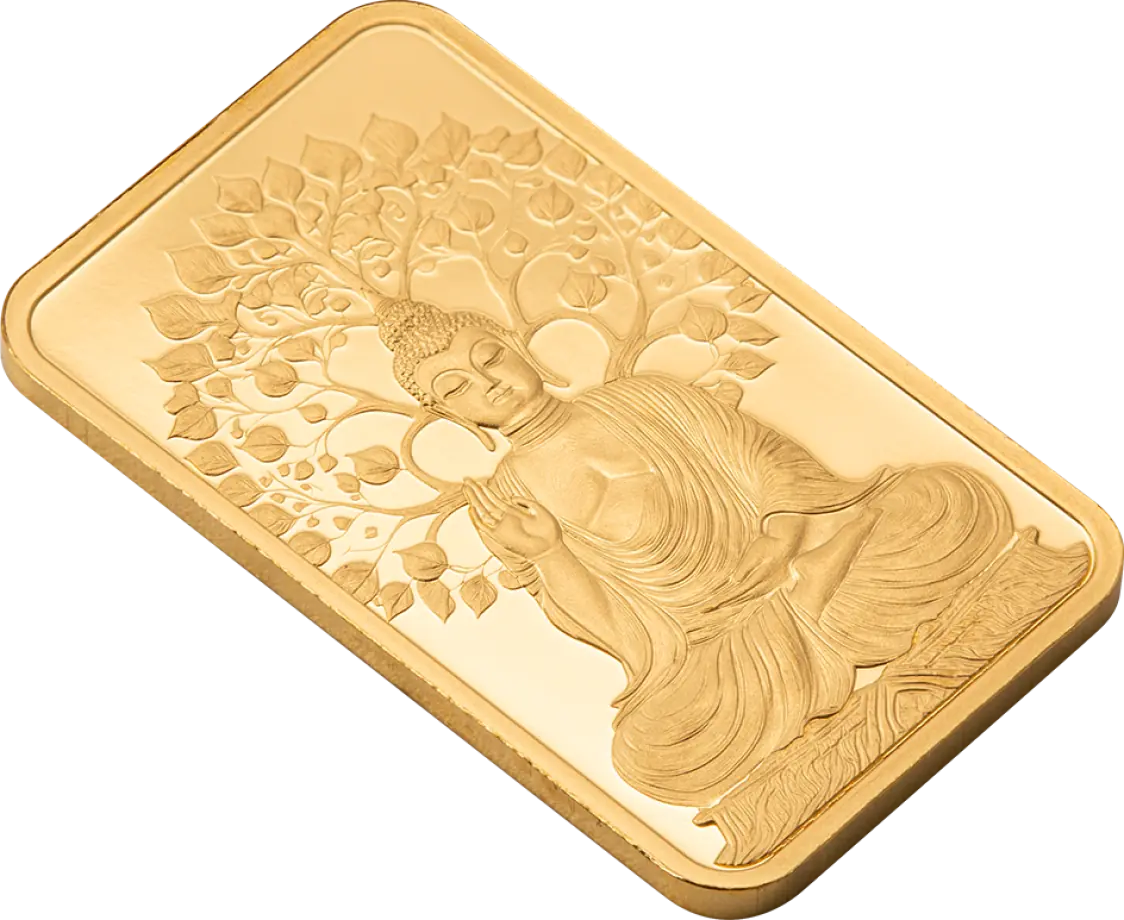 Lingou Aur 5 g PAMP Lucky Buddha – Aur Pur 999,9 ‰,