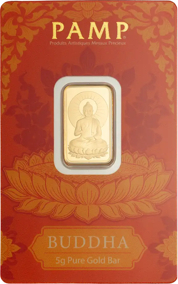 5g | Lingou Aur PAMP | Buddha | 2026 | puritate 999.9/1000