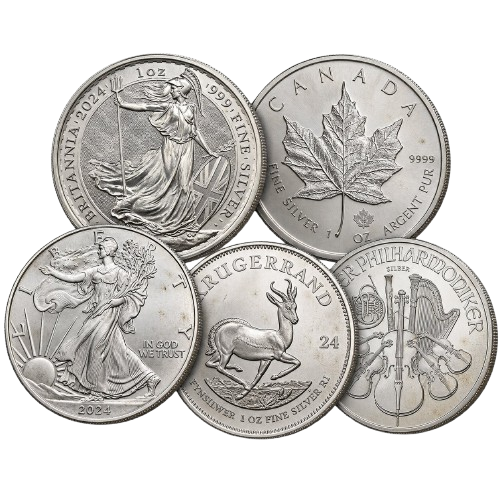 Monedă Argint 1oz (31,1g) | Diferite Branduri