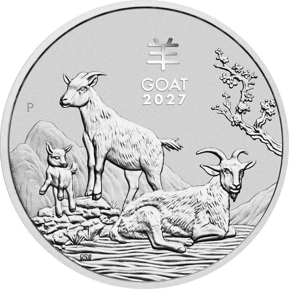 Monedă Argint Goat Lunar III 1oz (31,10g) | 2027 | Puritate 999,9‰
